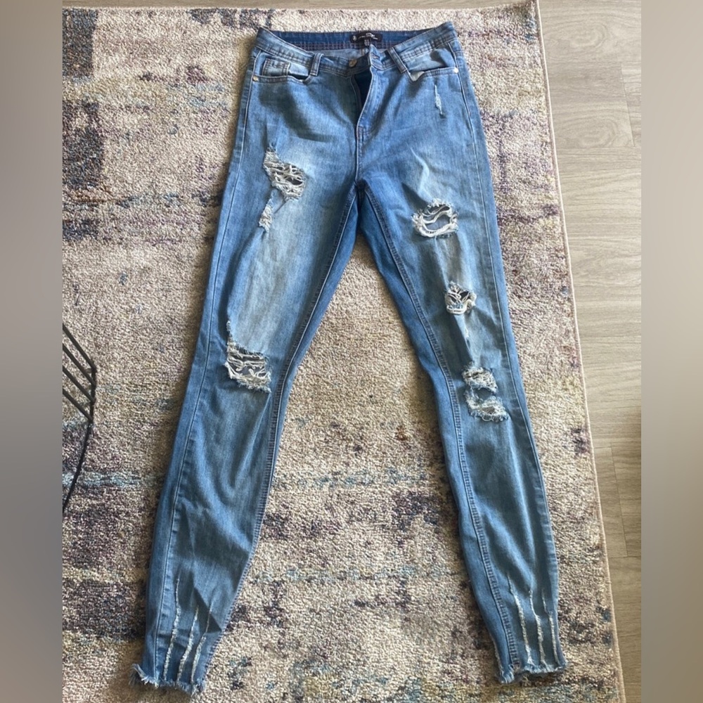 Missguided medium wash jeans